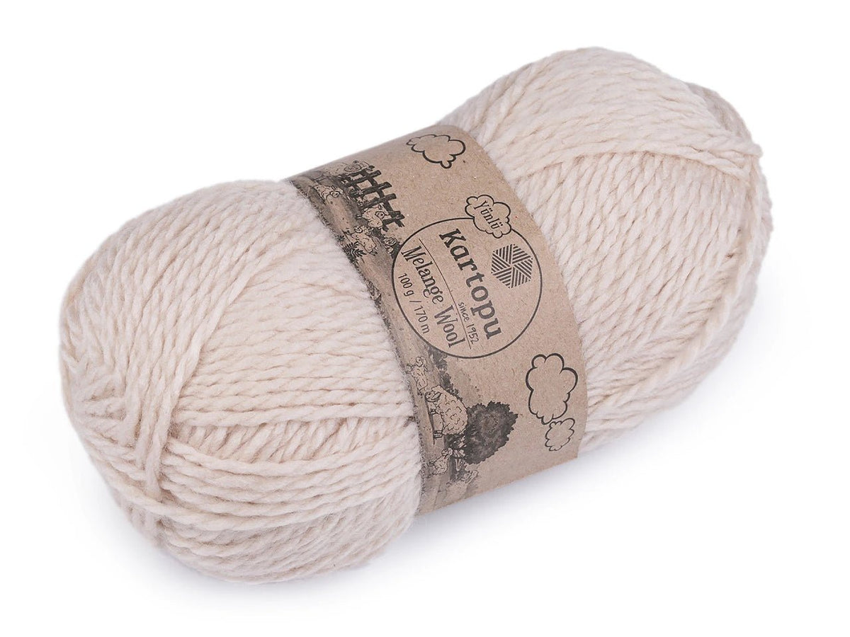 Pilt lõngast villaga KARTOPU MELANGE WOOL 100 g / 170 m – saadaval veebis Šarlote kangad