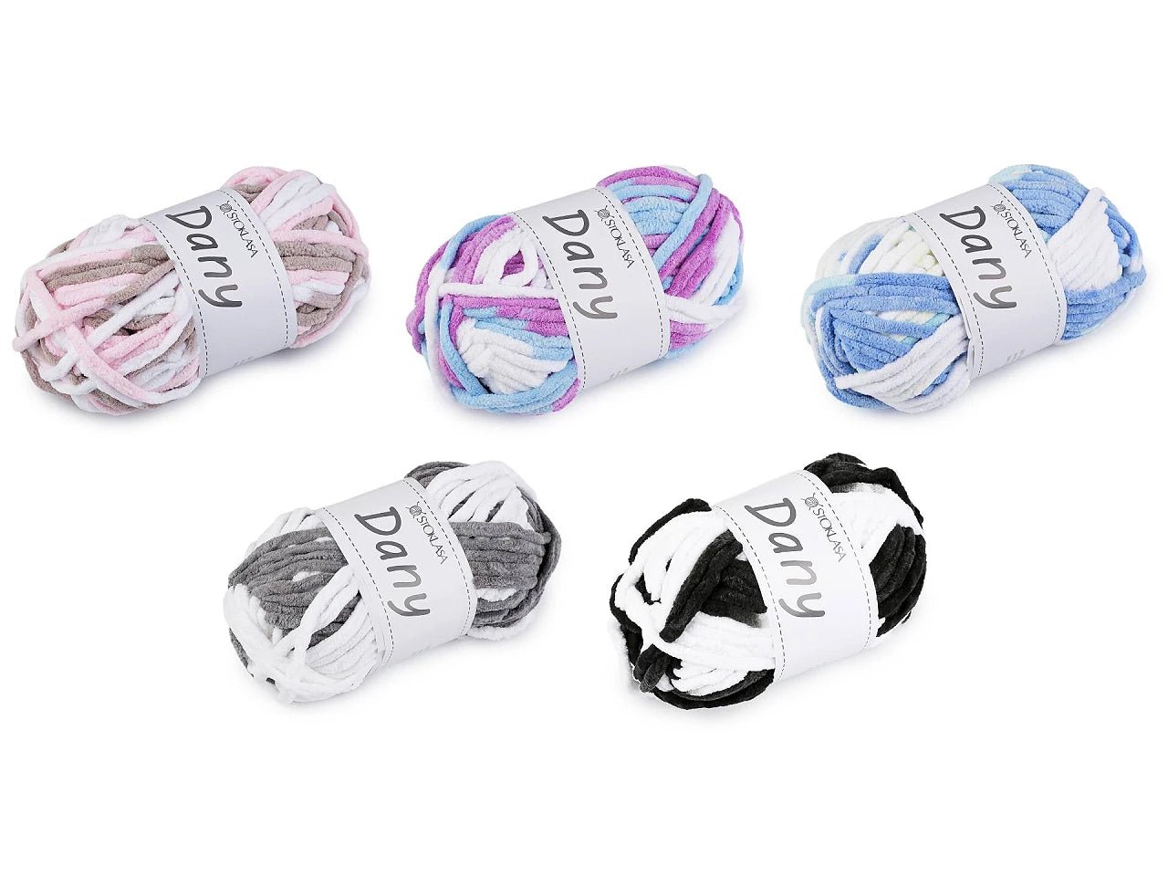 Attēls ar Dzijas Dany - plīša dzija - 100g / 38 m – pieejams Šarlotes audumi