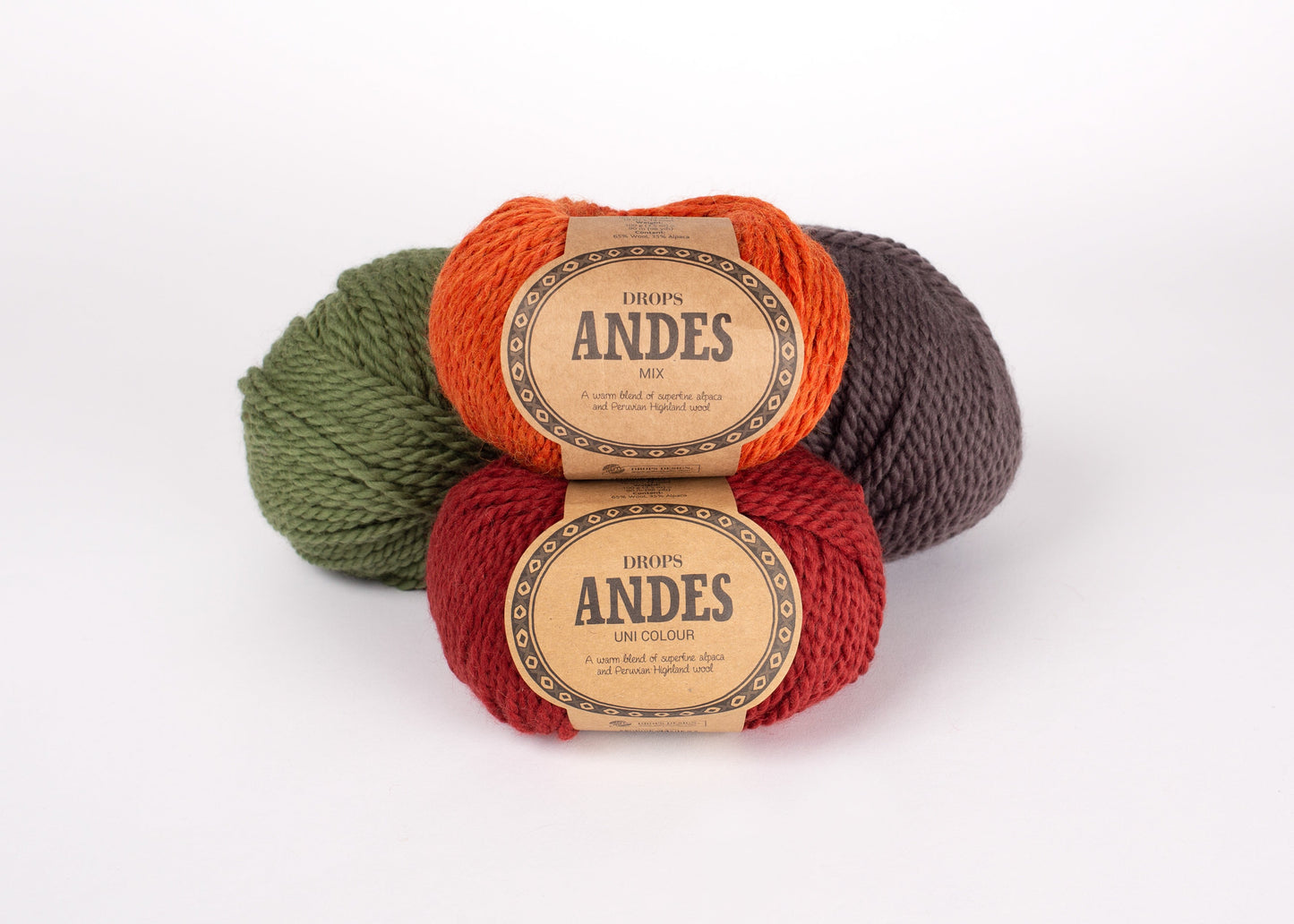 Attēls ar Dzijas DROPS Andes - 100 g / 90 m – pieejams Šarlotes audumi