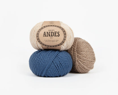 Image of DROPS Andes yarn - 100 g / 90 m – available at Šarlotes audumi