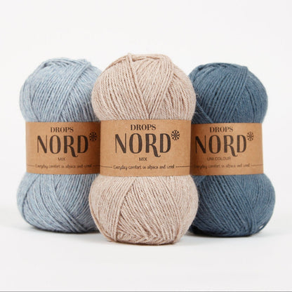 Pilt DROPS Nord lõngast - 50 g / 170 m – saadaval Šarlotes audumi
