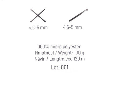 Attēls ar Dzijas Emily - plüüšlõng - 100g / 120 m – saadaval Šarlote kangad