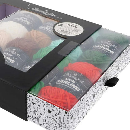 Pilt Scheepjes Little Darling lõngakomplekti värvikomplektist 8×25g – Farm Friends 24665 – saadaval Šarlotes audumi