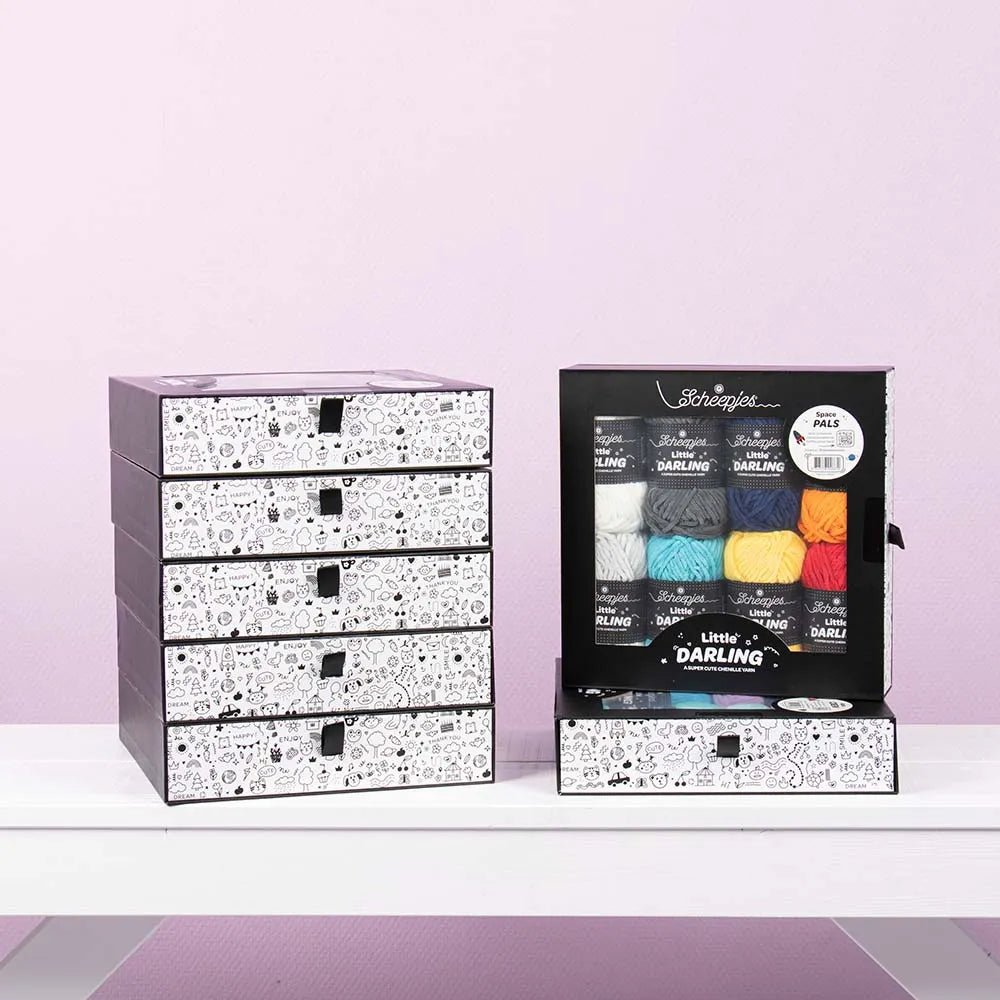 Attēls ar Dzijas komplekts Scheepjes Little Darling krāsu komplekts 8×25g – Farm Friends 24665 – pieejams Šarlotes audumi