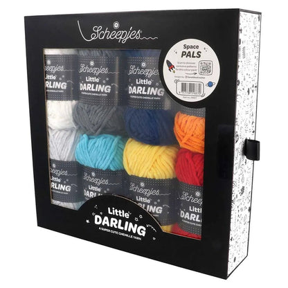 Pilt Scheepjes Little Darling lõngakomplektist, värvikomplekt 8×25g – Farm Friends 24667 – saadaval Šarlotes audumi