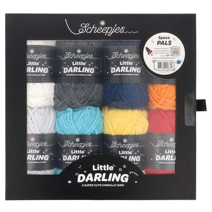 Pilt Scheepjes Little Darling lõngakomplektist, värvikomplekt 8×25g – Farm Friends 24667 – saadaval Šarlotes audumid