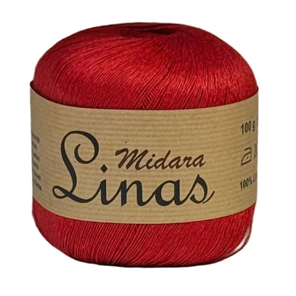 Attēls ar Dzijas, lina diegi Midara Linas – 100 g/ 600 m – pieejams Šarlotes audumi