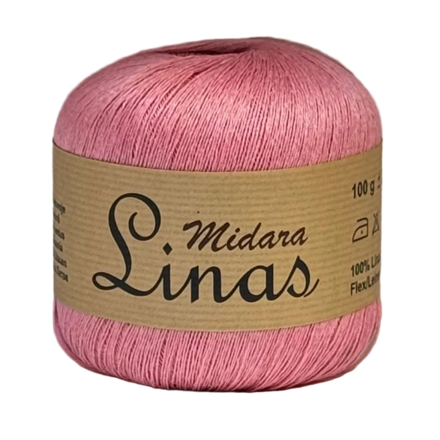 Attēls ar Dzijas, lina diegi Midara Linas – 100 g/ 600 m – pieejams Šarlotes audumi
