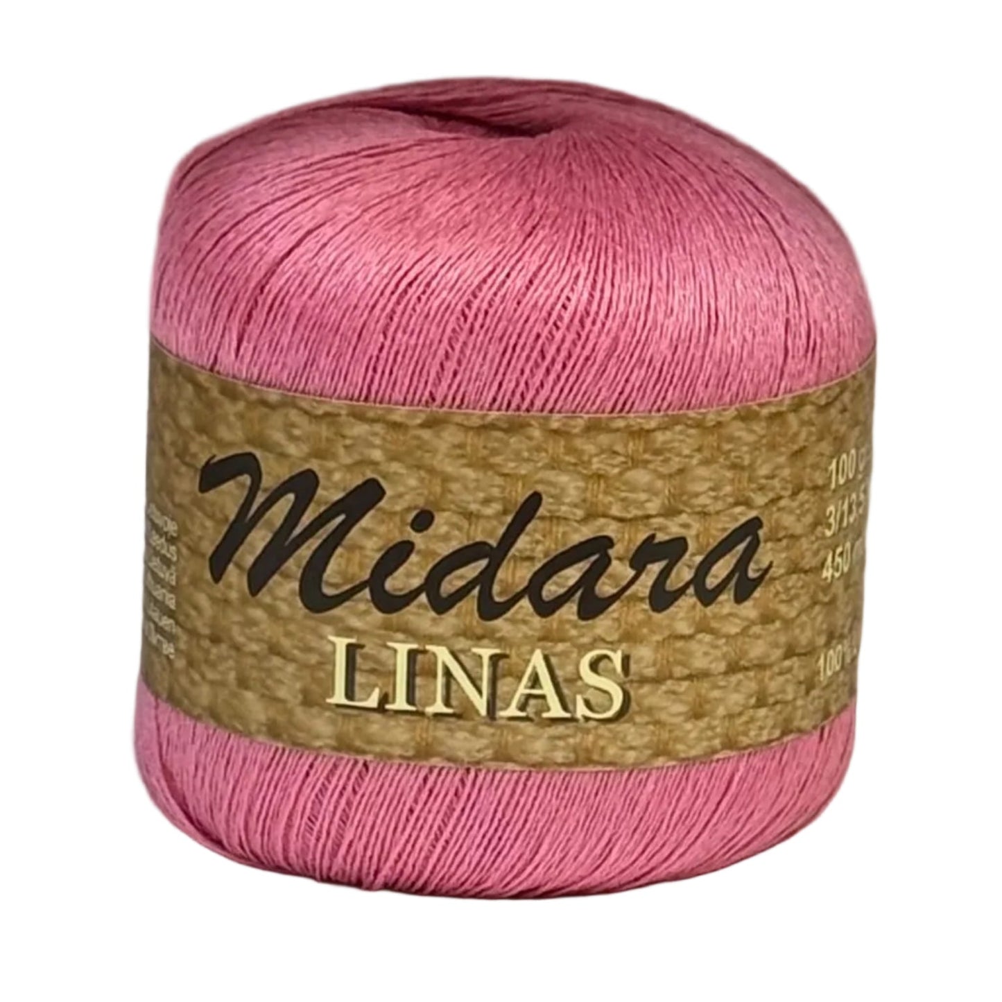 Attēls ar Dzijas, lina diegi Midara Linas – 100 g/ 600 m – pieejams Šarlotes audumi