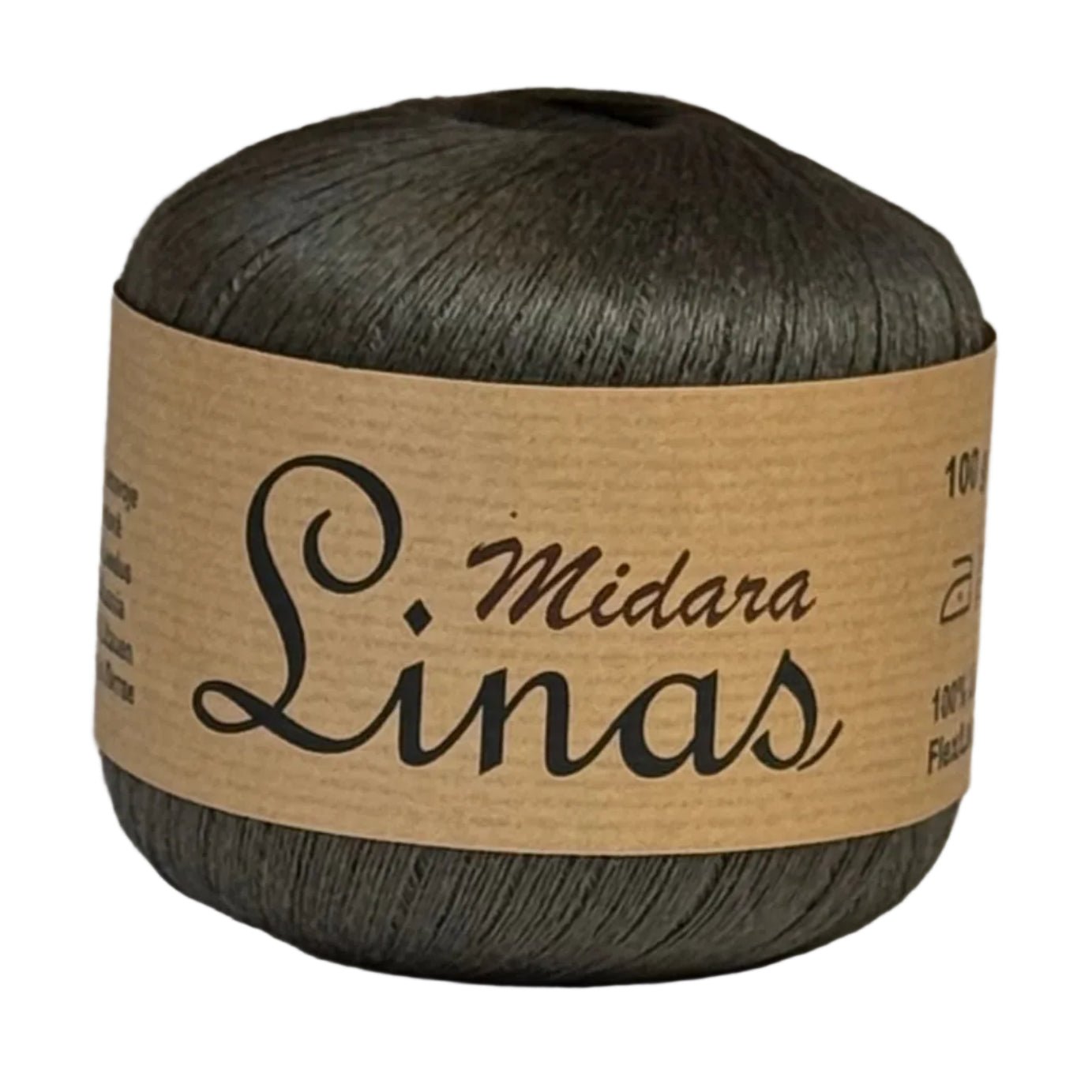 Attēls ar Dzijas, lina diegi Midara Linas – 100 g/ 600 m – pieejams Šarlotes audumi