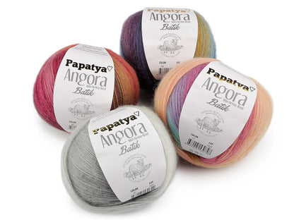 Attēls ar Dzijas Papatya Angora Batik 100g / 550m – pieejams Šarlotes audumi