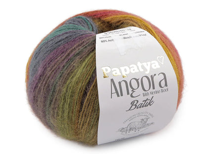 Attēls ar Dzijas Papatya Angora Batik 100g / 550m – pieejams Šarlotes audumi