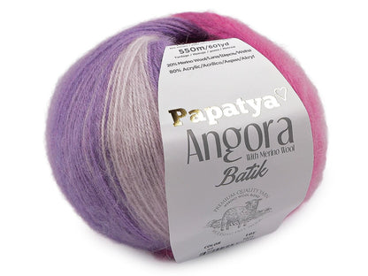 Attēls ar Dzijas Papatya Angora Batik 100g / 550m – pieejams Šarlotes audumi