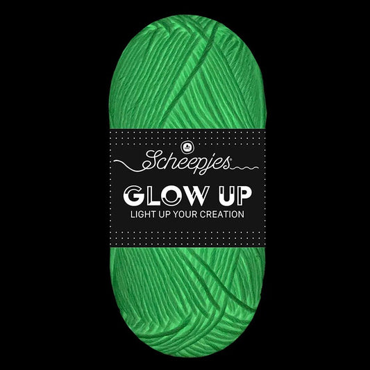 Attēls ar Dzijas Scheepjes Glow Up tumsā spīdoša dzija- 50g / 105m – pieejams internetā Šarlotes audumi