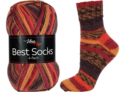 Image of Vlna Hep Best Socks yarn - 100g / 420m – available at Šarlotes audumi