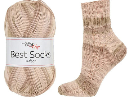 Attēls ar Dzijas Vlna Hep Best Socks - 100g / 420m – pieejams Šarlotes audumi