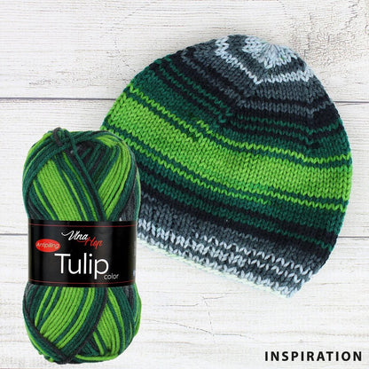 Image de la laine Dzijas Vlna Hep Tulip color - 100g / 170 m – disponible chez Šarlotes audumi