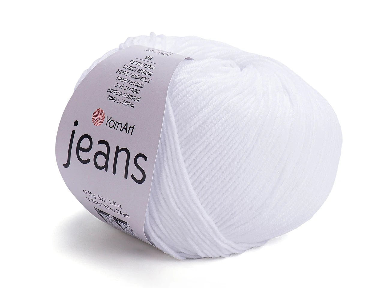 Attēls ar Dzijas YarnArt Jeans - 50g / 160m – pieejams Šarlotes audumi