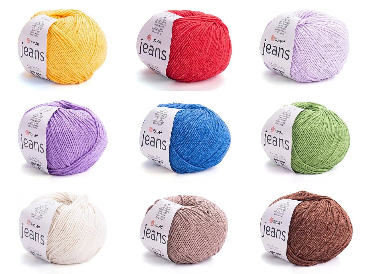 Attēls ar Dzijas YarnArt Jeans - 50g / 160m – pieejams Šarlotes audumi