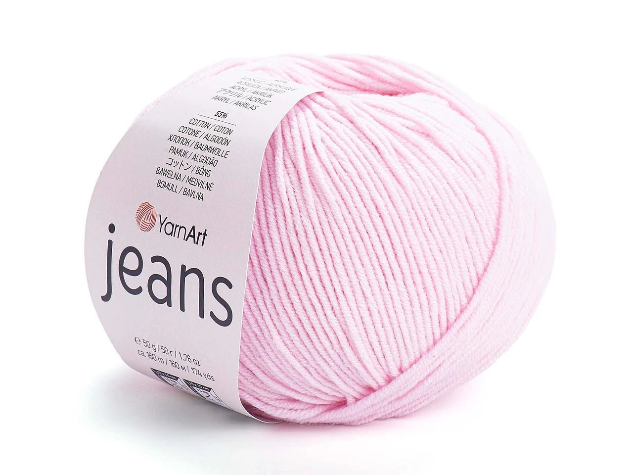 Attēls ar Dzijas YarnArt Jeans - 50g / 160m – pieejams Šarlotes audumi