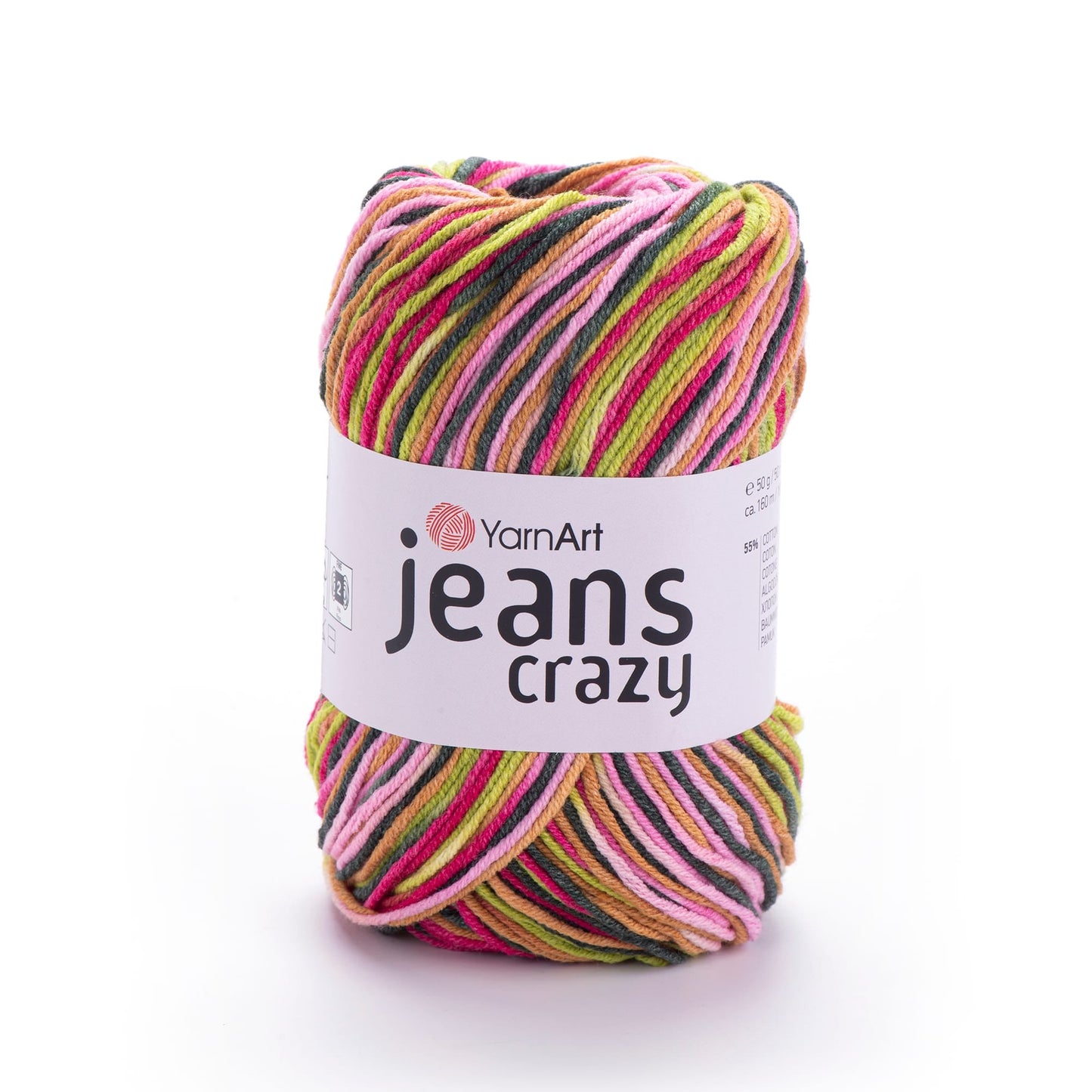 Image de YarnArt Jeans Crazy - 50g / 160m – disponible chez Šarlotes audumi