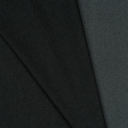 Black denim fabric with elastane 200 g/m²