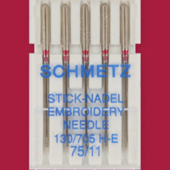 Õmblusmasinate tikandid SCHMETZ EMBROIDERY NEEDLES-Nr.75 (5tk.)