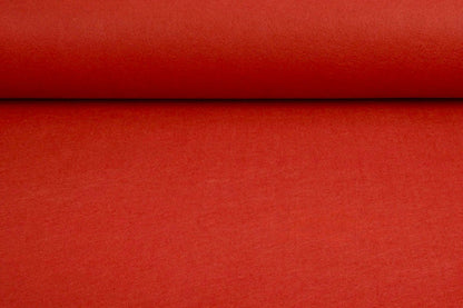 Felt fabric in rolls, soft, 1 mm - bright red 220 g/m²