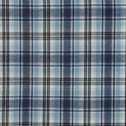 Image de flanelle - bleu clair à carreaux 137 g/m² – disponible chez Šarlotes audumi
