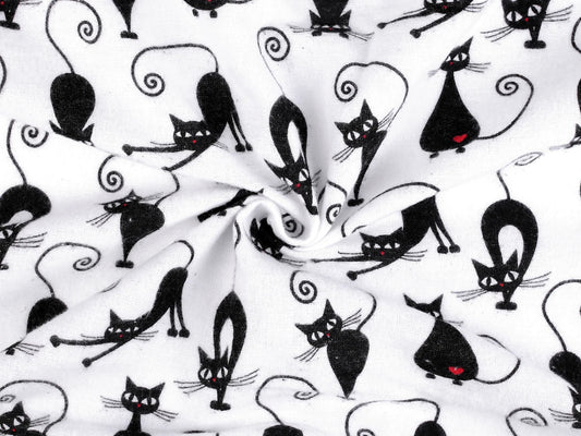 Flannel Cat image – available online at Šarlotes audumi