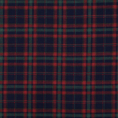 Image de flanelle verte à carreaux rouges, 165 g/m² – disponible chez Šarlotes audumi