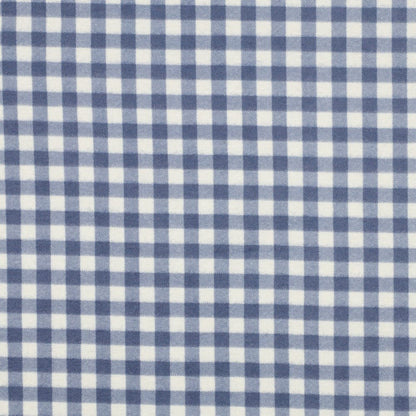 Flanelle bleue à carreaux 165 g/m² – disponible chez Šarlotes audumi