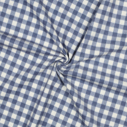 Image de flanelle - à carreaux bleus 165 g/m² – disponible chez Šarlotes audumi