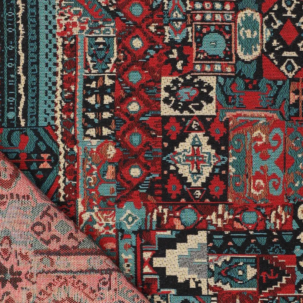 Attēls ar Gobelēns - boho raksts 360 g/m² – pieejams Šarlotes audumi