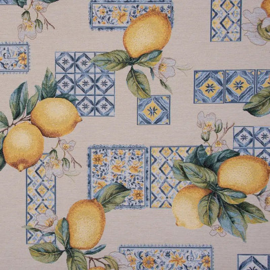Attēls ar Gobelēns - citroni 350 g/m² – pieejams Šarlotes audumi