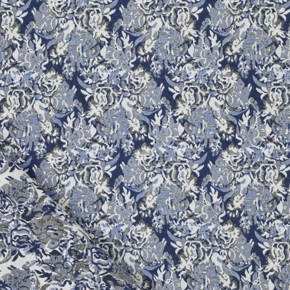 Pilt gobelääniga – sinine elegantne muster 260 g/m² – saadaval Šarlotes audumi