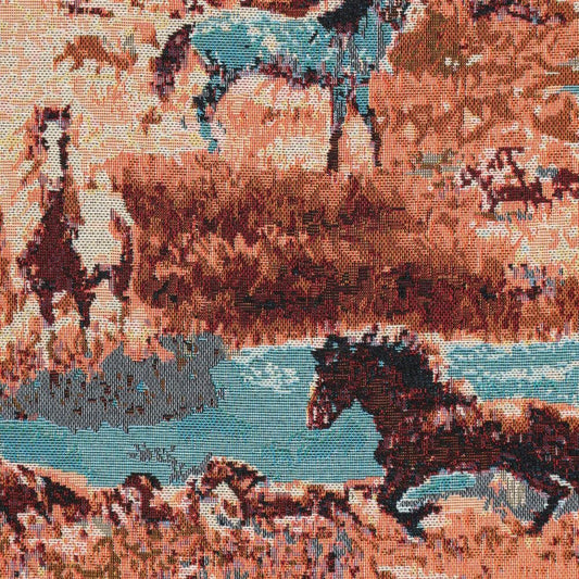Attēls ar Gobelēns - zirgi 350 g/m² – pieejams Šarlotes audumi
