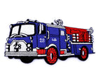Dark blue fire truck