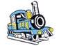 light blue train