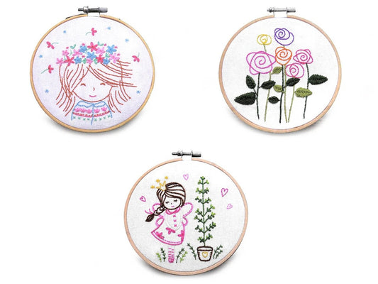 Attēls ar Izšūšanas komplekts ar iepriekš apdrukātu motīvu|dažādu dizainu – pieejams Šarlotes audumi