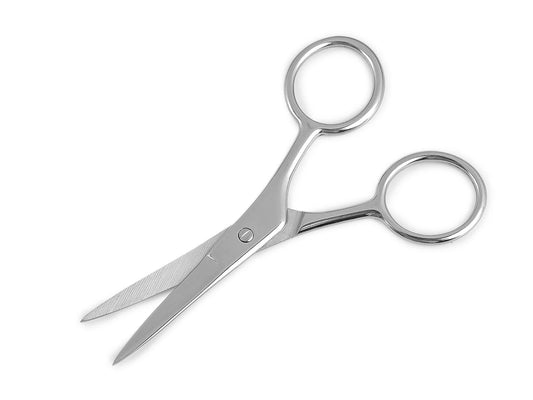 Pilt tikandikääridest, 10 cm – metallist, sirgete teradega – saadaval veebipoes Šarlotes audumi