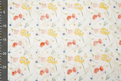 alt
Image of embroidered cotton fabric - summer flowers 115 g/m² – available at Šarlotes audumi