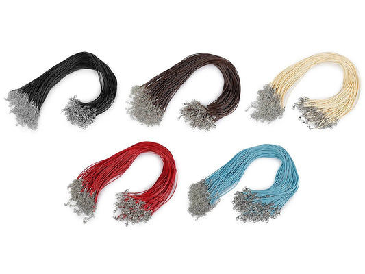 Attēls ar Kaklarotas aukla ar karabīni – gatavs pamats rotām (45 cm) – pieejams Šarlotes audumi