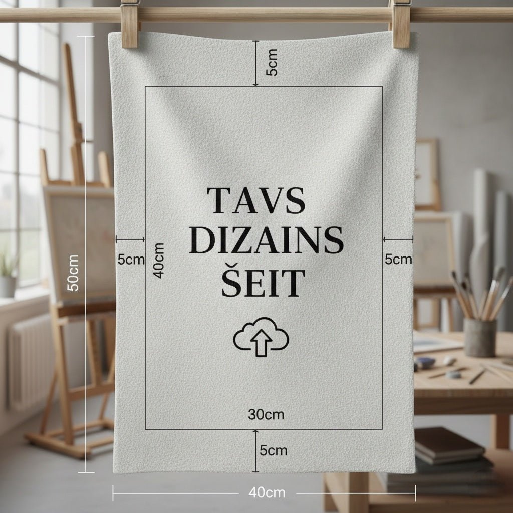 Attēls ar Kanvas auduma paneļa apdruka ar Tavu dizainu 30 × 40 cm – pieejams Šarlotes audumi