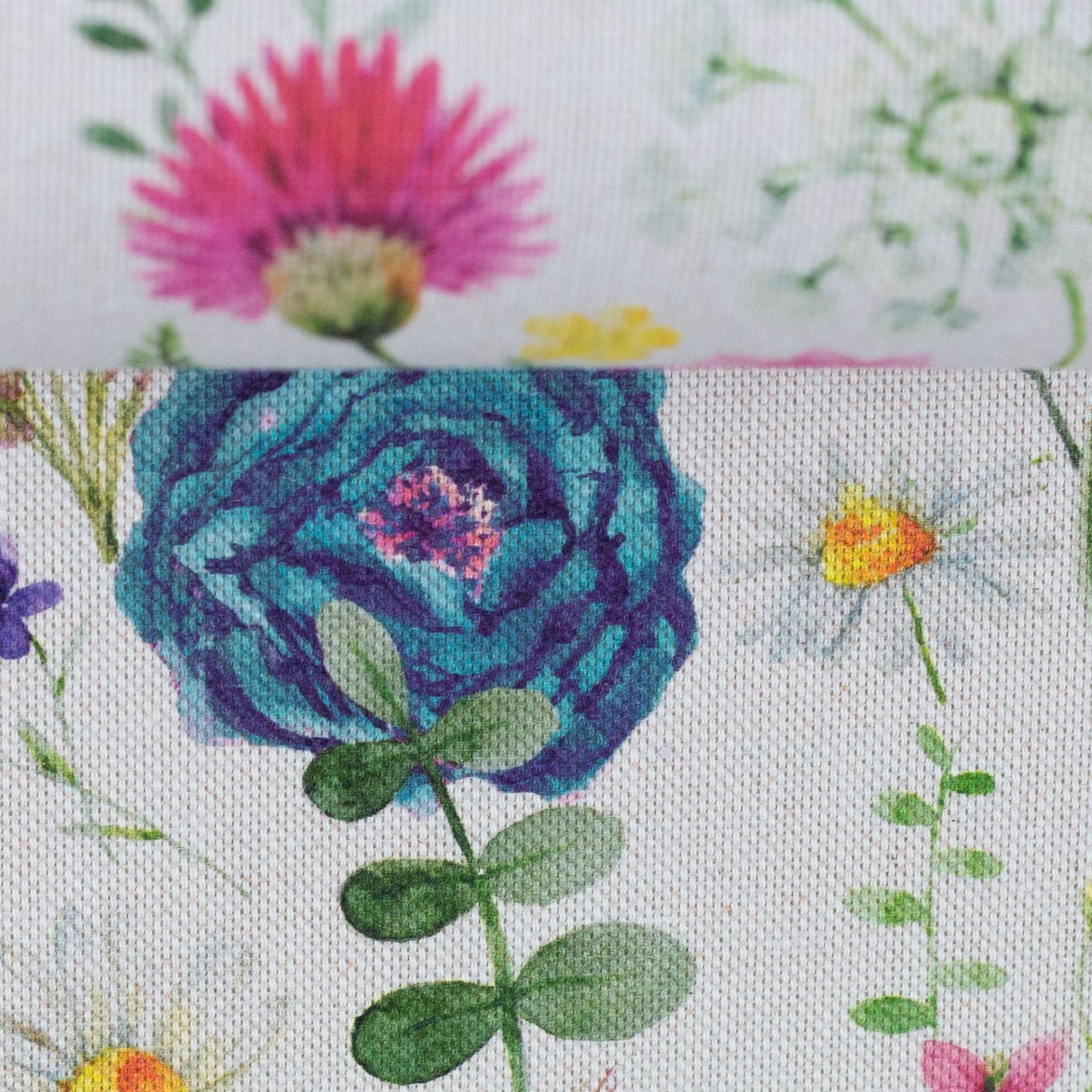 Attēls ar Kanvas audums - botāniskā simfonija 200 g/m² – pieejams Šarlotes audumi