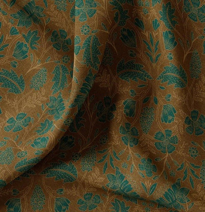 Image avec tissu en toile - motif feuilles 200 g/m² – disponible chez Šarlotes audumi