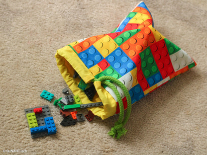 Image of canvas fabric - LEGO-inspired 230 g/m² – available at Šarlotes audumi