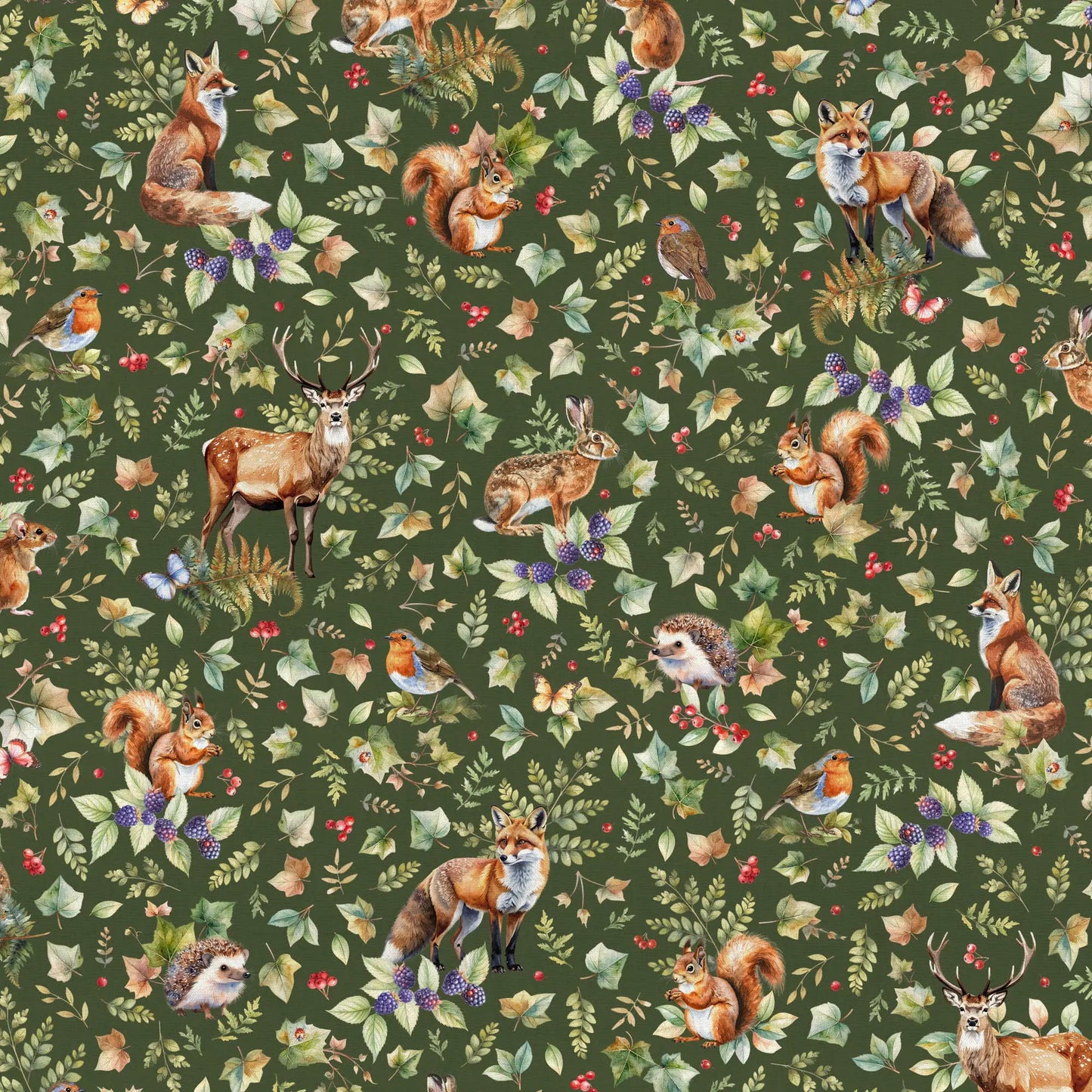 Image en toile - animaux de la forêt 200 g/m² – disponible chez Šarlotes audumi