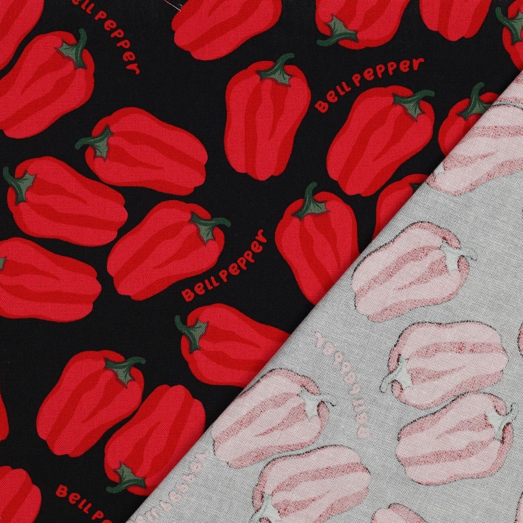 Attēls ar Kanvas audums - paprika 210 g/m² – pieejams Šarlotes audumi