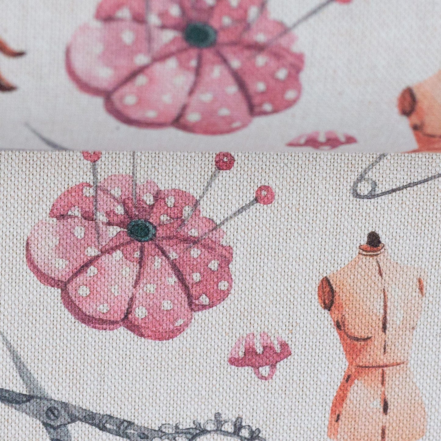 Attēls ar Kanvas audums - rokdarbu stāsts 200 g/m² – pieejams Šarlotes audumi